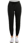 Zac & Rachel Women's Pull on Jogger Pant with Tie Front and Side Pockets, Black, Medium