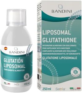 Bandini® Glutatión Liposomal Líquido 250ml 100% Vegano- Antioxidante y Antienvejecimiento - Alta Dosis y Alta Absorción - Reduce el Estrés Físico y Mental - L-Glutatión con Vaso Dosificador