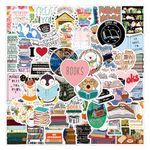 ANCIARY Vinyl Stickers for Laptop, Mobile Phones, Computer, Bicycle, Bike, Luggage, Scrapbook, Guitar |Waterproof Stickers|Books (Pack of 50) Q