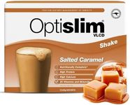 Optislim VLCD Meal Replacement Shake - Formulated for Accelerated Weight Loss - Very Low Calorie Diet Meal with High Protein and Calcium - Salted Caramel Flavour - 21 x 43g Sachet