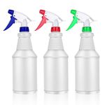 Spray Bottles Empty Spray Bottle for Cleaning 3 Pack Refillable Plastic Spray Bottles 750ML Leak Proof Water Spraying Bottle with Colorful Trigger Sprayer for Gardening Household