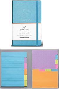 Panda Planner Light Blue Undated Strengths Daily Planner and Original Color Sticky Note Bundle