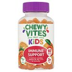 Chewy Vites Kids | Immune Support 60 Gummy Vitamins | High Strength Vitamin D | Vitamin C B6 B12 Zinc Selenium | 1-a-Day | 2 Months Supply | Real Fruit Juice | Vegan | 3 Year+