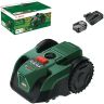 Bosch Cordless Robot Lawn Mower VISIMOW18V-100 (For Lawns up to 100 m², Cutting Width: 16 cm, Height of Cut: 20-60 mm, incl Battery and Charger)