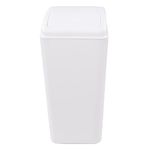 Vareone 15 L Plastic Trash Bin with Swing Lid, Kitchen Garbage Bin, White