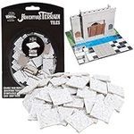 Monster Adventure Terrain- Snow Tiles- 50pc Hand-Painted 1x1” Tile Set- Easy Snaps Creates Amazing Tabletop Terrain in Minutes- Compatible with DND Dungeons Dragons, Pathfinder, All RPG Games