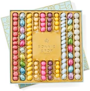 Easter Chocolate Gift Baskets | Candy Gourmet Gifts for Prime Delivery | Chocolate Easter Eggs | Unique Milk Chocolate Food Treats Ideas for Him, Her, Men, Women | 10 Flavors, More than 100 Pieces of Chocolate Candy | Bonnie & Pop