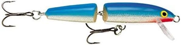 Rapala Jointed Lure with Two No. 2 Hooks, 1.2-4.2 m Swimming Depth, 13 cm Size, Blue