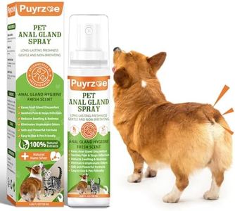 puyrzoe Dog Anal Gland Spray for All Pets - Fast Relief for Anal Glands Natural, Soothes Itching, Stops Scooting, Eliminates Odors, Dog Anti Itch Spray for Pain-Relieving - 4.06 FL Oz