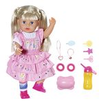 BABY born Kindergarden Little Sister 36cm Doll - Toy for Kids with 7 Lifelike Functions & Outfit - Easy for Small Hands, Creative Play Promotes Empathy & Social Skills, For Toddlers 2 Years & Up