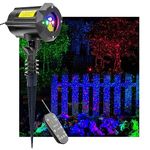 Moving Firefly LEDMALL RGB Outdoor Garden Laser Christmas Lights with RF remote control and Security Lock