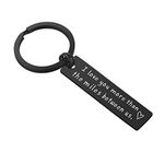 Long Distance Relationship Gifts Keychain - I Love You More Than The Miles Between Us Gifts for Boyfriend Love Keychain Valentines Day Gift Keychain for Him