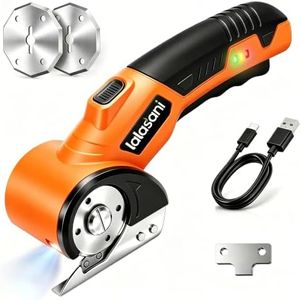 Cordless Electric Scissors for Cardboard, Automatic Box Cutter ORANGE-1.0