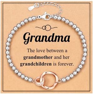 UPROMI Bracelet for Mother/Daughter/Grandma/Sister/Unbiological Sister/Aunt/Niece, Christmas Birthday Gifts for Women Teen Girls, 7.5 inches, Stainless Steel, Cubic Zirconia