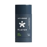 Muster Anti-Odour Deo Stick for Men | Aluminium-Free | Natural Charcoal & Witch Hazel | 80 gm | Long-Lasting Freshness