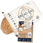 Organic Cotton Bread Bag - Reusable, Premium Bread Bag - Bakery Supplies and Food Storage Solutions - 100% Recyclable and Sustainable - Zero Waste, Vegan Friendly