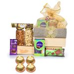 Giftrend New Year Gifts Nuts,DryFruits, Cookies N Chocolate Gifts Hamper Basket | Corporate Gift Pack for Clients for Christmas