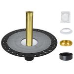 Upgrade Freestanding Tub Drain Rough-in Kit, 12 Inch Large Base Free-Standing Bathtub Drains Installation Kits with ABS Plastic Adapter and Brass Tail Pipe CUPC Certification