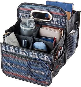 High Road Car Seat Organizer with Cup Holders - Front Passenger Seat Organizer or Back Seat Organizer for Kids with Easy Carry Handle - Multipurpose Car Storage Bin for Cars, SUVs and Trucks