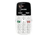 Gigaset GL390 White GSM Mobile Phone for Seniors with SOS Emergency Call Button, Large 2.2 Inch Colour Display, Easy to Use Large Single Buttons, Hearing Aid Compatible, Compact Mobile Phone