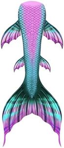 FOLOEO Mermaid Tails for Swimming, Mermaid Swimsuit Costume Set Bathing Suits for Adult & Teen（No Monofin & Support Plate, Yq84, Small
