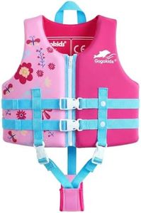 Gogokids Toddler Swim Vest Toddler Floaties Swim Vest for Kids 2-3-4-5-6-7-8-9 Years Old Swimming Pool Floats for Kids 30-50-70 Pounds Buoyancy Swimming Aid Floaties Boys Girls in Beach, Pool, Puddle