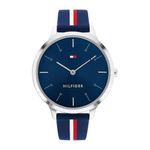 Tommy Hilfiger Analogue Quartz Watch for Women with Red Silicone Bracelet - 1782499