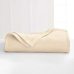 WestPoint Home 100-Percent Cotton Full/Queen Blanket, Natural