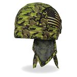 Hot Leathers HWH1112 Camo Flag Headwrap, Multi, one_size