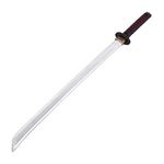 Stylex Realistic Foam Weapons Halloween Cosplay Fancy Dress Props Accessories (Samurai Sword), Silver, Brown, Grey (Grau Grau), Real Red (t_546)