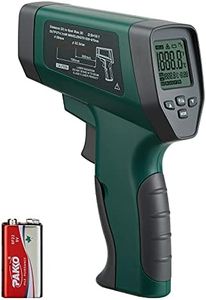 Inkbird Infrared Thermometer Multipurpose Temperature Gun, -58℉~1022℉ (-50℃～550℃), Not for Human,Backlit Display,Non-contact Temperature Gun with High/Low Temperature Alarm, Adjustable Emissivity（Green)