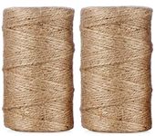 Jute Twine,Jute Rope 3mm X 600 Feet Macrame Cord,6 Strand Hemp Rope Cord for DIY Crafts Plant Hangers Garden Wedding Packing