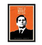 Good Hope - That's What She Said Framed Poster for Room and Office (Multicolor, 10 Inch X 13 Inch)