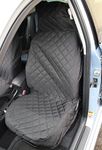 Carseatcover-UK Diamond Quilted Padded Universal Front Driver Car Seat Cover Protector - Single