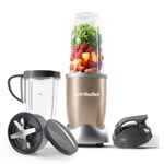 nutribullet Blender 900 Series - Powerful 24,000 RPM Extractor Blends Frozen Fruit, Nuts & Ice - 8 Piece Kit Includes 1x Oversized Cup, 1x Tall Cup, 1x Handled Ring & 2 Lids - For Smoothies & Juices