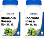 Nutricost Rhodiola Rosea 500mg, 120 Capsules - Gluten Free and Non-GMO Rhodiola Rosea Supplement