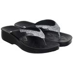 Aerosoft Women's Grey Flip-Flops - 36 EU (8B2)