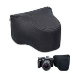 JJC Lightweight Neoprene Camera Pouch Case for Canon EOS R8 R10 Rebel T7 T6 T6i Nikon Z50 Z6 Z7 D3300 D3400 D5300 Sony FX30 FX3 A1 A7R IV A7 III A7S III Fujifilm X-T5 X-T4 Camera with Lens, Water-Resistant Camera Case Sleeve Interior Size Up to 5.6x3.9x6.0" (W x H x D)