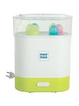 Mee Mee Advanced 3 in 1 Steam Sterilizer, Bottle and Food Warmer (Green) (6 Bottle, Steam Setrilizer & Food Warmer)