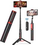 Selfie Stick Tripod, Selfie Stick with Remote - Wireless Selfie Stick Tripod for Apple & Android Devices - Portable & Lightweight Home Travel Use Tripod Selfie Stick