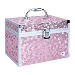 NFI essentials Makeup Bag Cosmetic Box Bridal Box Make up Box Trousseau Box Vanity Beauty Case Organizer for Wedding Makeup Box