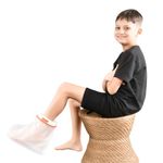 MALU HEALTHCARE 100% Waterproof Foot Cast Cover for Shower & Bath | Resuable Kids Cast Protector | Cast Covers for Shower Foot | Waterproof Shield for Showering After Surgery