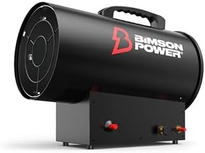 Bimson Power 15kW Propane Space Heater, 51,000 BTU Gas Heater for Workshop, Garage, Greenhouse, Shed or Outdoor Use, Adjustable Thermostat, Spark Ignition, Portable Design with 3 Year Warranty