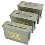 Nato US Army Metal Ammo/Tool Box- 3 Sizes (Large)