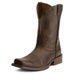 Ariat Mens Rambler Square Toe Pull On Casual Boots Mid Calf - Brown, Wicker, 8 UK
