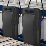 caminor Boat Fenders Boat Bumpers for Docking Upgraded Boat Fenders Bumpers, Fit for Bass Boat Jon Boat and Pontoon Boat,Gray 2 Pcs