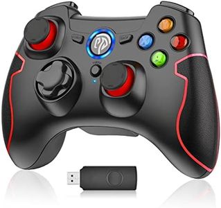 EasySMX Mando PC, [Mejor Regalo] 2.4G Mandos PS3 PC Inalámbrico, Gamepad PC, Joystick PC Controller PS3 para PC de Windows 11/10/8.1/8/7/XP y Vista, Fortnite, TV Box/Tableta/Móvil de Andriod o Switch