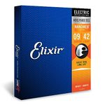 Elixir 12002 Strings Electric Guitar Strings w NANOWEB Coating, Super Light (.009-.042)