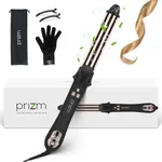 Prizm Professional Automatic Curling Iron 1.25 inch Rotating Curling Iron Loose Bouncy Wave Nano Titanium Self Curling Wand Negative Ionic 11 Temp Max 450°F Travel Dual Voltage Anti frizz