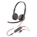 Plantronics Blackwire 3200 Stereo Corded UC Headset With USB & 3.5mm Smart Phone Connectivity